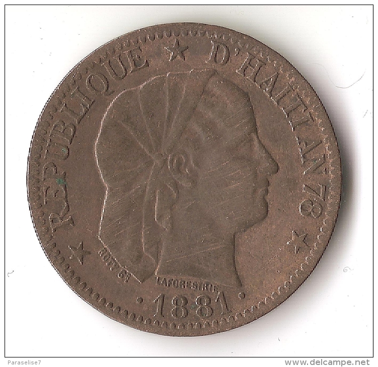 HAITI  1 CENTIME   1881 - Haïti