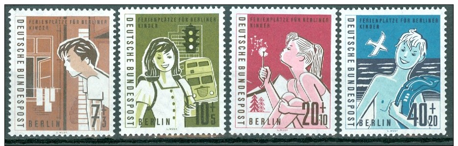 BERLIN - Komplettsatz Mi-Nr. 193 - 196 Hilfswerk Postfrisch - Ungebraucht