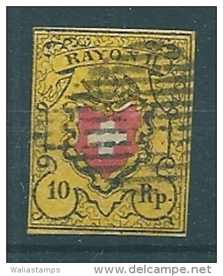Switzerland 1850  SG 10 Used - 1843-1852 Kantonalmarken Und Bundesmarken