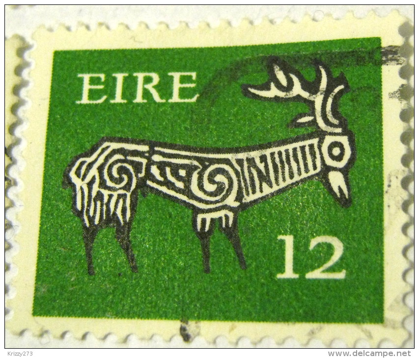 Ireland 1977 Stylised Stag 12p - Used - Oblitérés