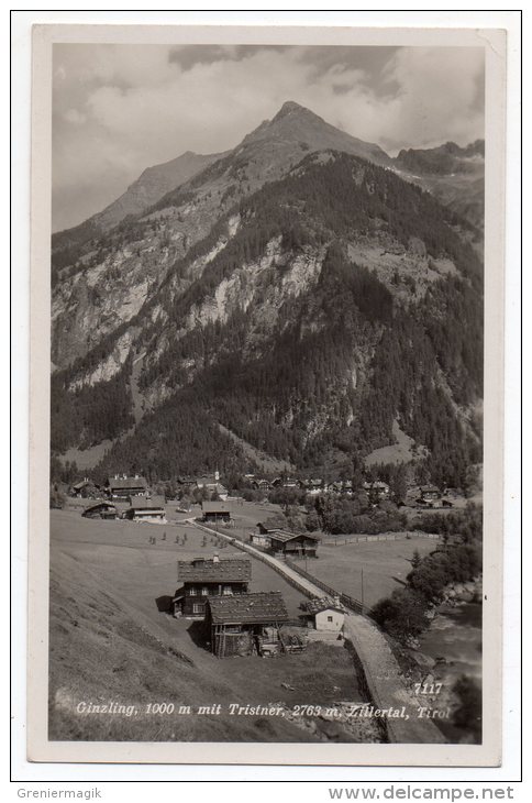 Cpsm - Ginzling 1000m Mit Tristner 2763m Zillertal Tirol - (9x14 Cm) - Zillertal