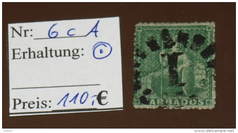 Barbados   Michel  Nr:   6 CA   Gebraucht   #3391 - Barbades (...-1966)