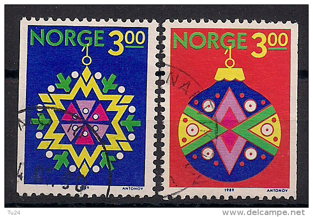 Norwegen  (1989)  Mi.Nr. 1035 + 1036  Gest. / Used  (cc171) - Gebraucht