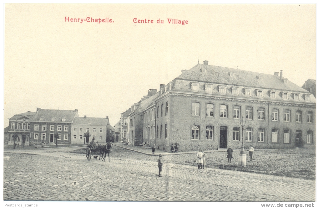 Belgien, Henry-Chapelle, Centre Du Village, Um 1915 - Welkenraedt