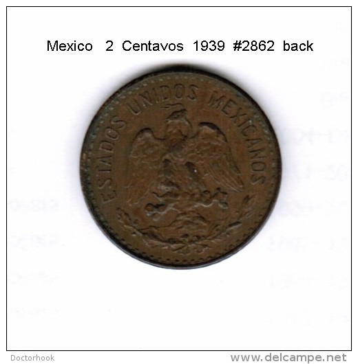 MEXICO    2  CENTAVOS  1939  (KM # 419) - Mexico