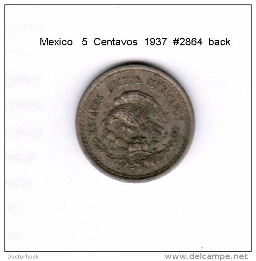 MEXICO    5  CENTAVOS  1937  (KM # 423) - Mexico