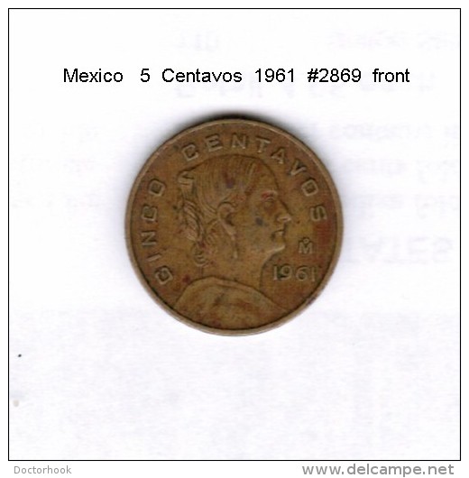 MEXICO    5  CENTAVOS  1961  (KM # 426) - Messico