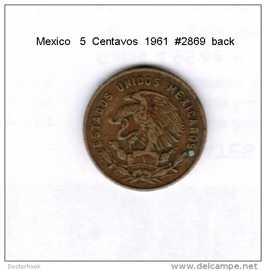 MEXICO    5  CENTAVOS  1961  (KM # 426) - Messico