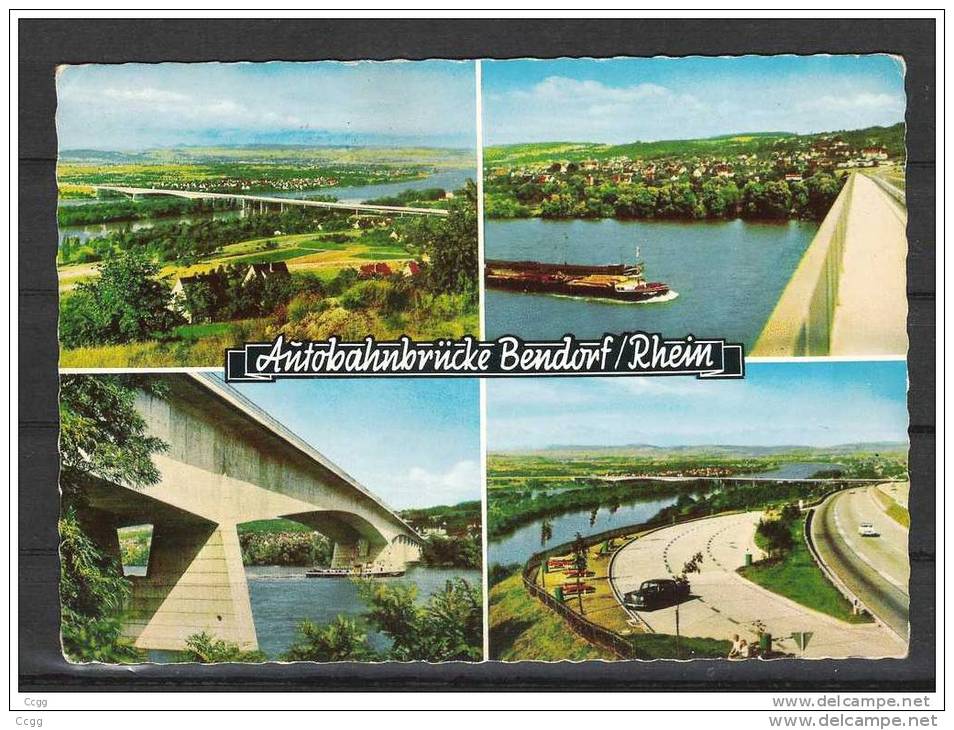 Postkaart  - Autobahnbrucke Bendorf  / Rhein - Bendorf