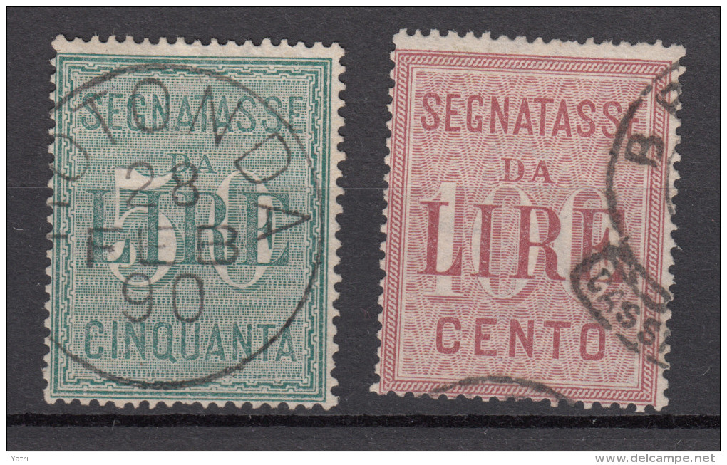 Regno D'Italia - Segnatasse N. 15 E 16 - Usati - Taxe