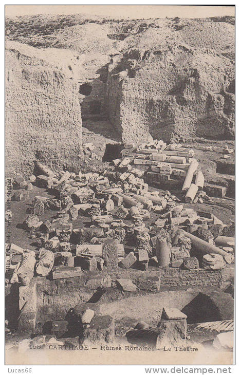 C1900 CARTHAGE - RUINES ROMAINES - LE THEATRE - Tunisie