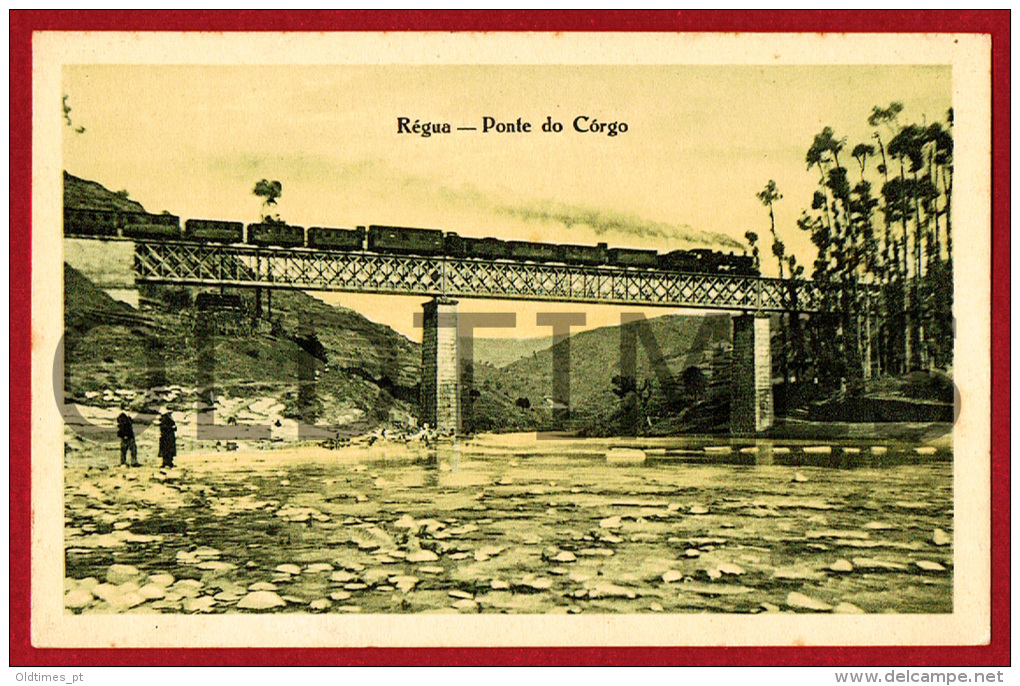 PORTUGAL -  VILA REAL - RÉGUA - PONTE DO CÓRGO - COMBOIOS - 1930 PC - Vila Real