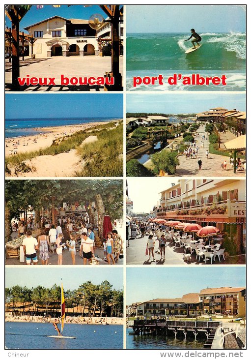 VIEUX BOUCAU PORT D'ALBRET CARTE MULTIVUES - Vieux Boucau