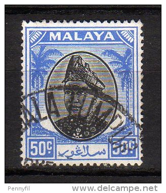 MALAYA SELANGOR - 1949/55 YT 58 USED - Selangor
