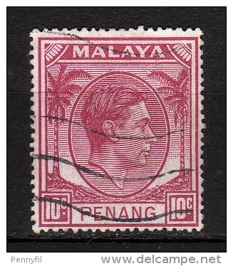 MALAYA PENANG - 1949/52 YT 9 USED - Penang