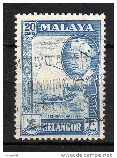 MALAYA SELANGOR - 1957 YT 73 USED - Selangor