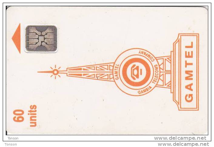 Gambia, GAM-02, 60 Units, Logo - Orange, SN : 45318, 2 Scans . - Gambie