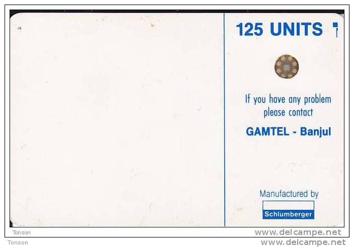 Gambia, GAM-03, 125 Units, Logo - Blue, SN : 45315. - Gambia