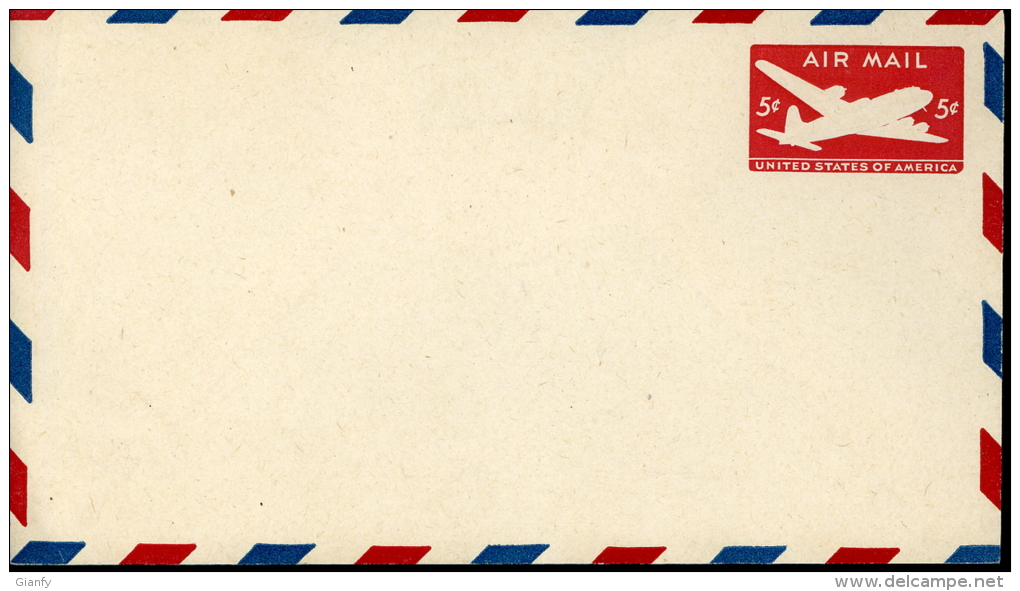 STATI UNITI UNITED STATES STATIONERY AIR MAIL COVER 5 C 1980 AEROGRAMME - 1961-80