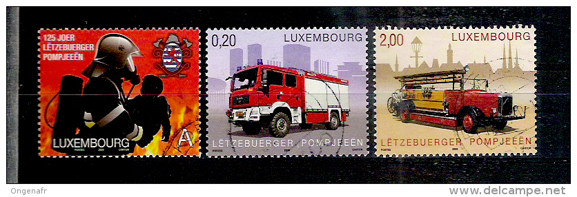 Nouveautée 2009  Les Pompiers: 3 Timbres - Used Stamps