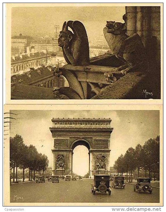 PARIS - LES PETITS TABLEAUX DE PARIS-   LOT De 5 Cartes- Editions D'Art MONA-Toutes Scannées - 5 - 99 Cartoline