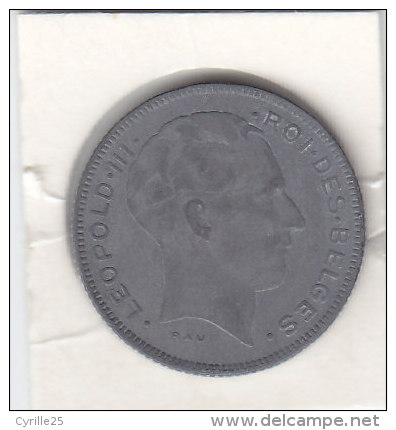 5 FRANCS  Zinc Léopold III 1941 FR - 5 Francs