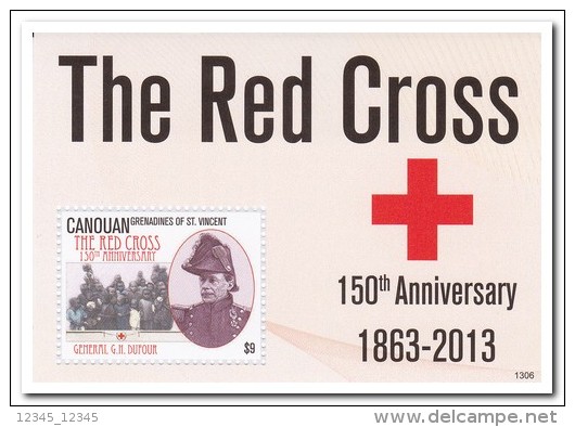 St. Vincent Canouan 2013 Postfris MNH Red Cross - St.Vincent (1979-...)