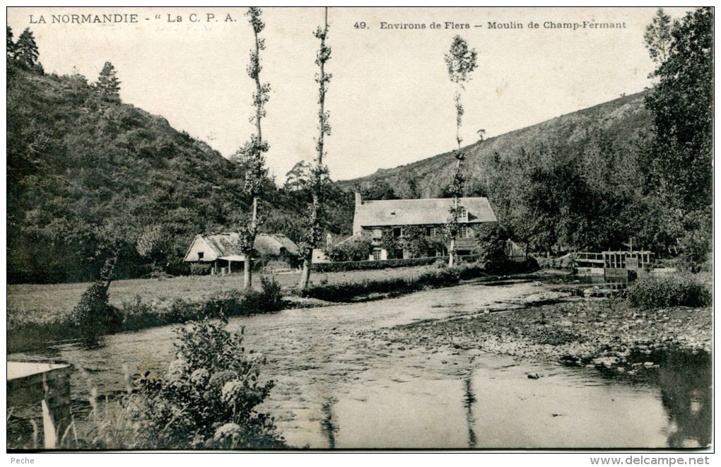 N°34657 -cpa Environs De Flers -moulin Du Champ Fermant- - Watermolens