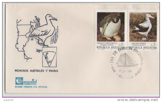 ARGENTINA   FDC  Birds /   ARGENTINE Lettre De 1er Jour  Oiseaux  1983 - Albatrosse & Sturmvögel
