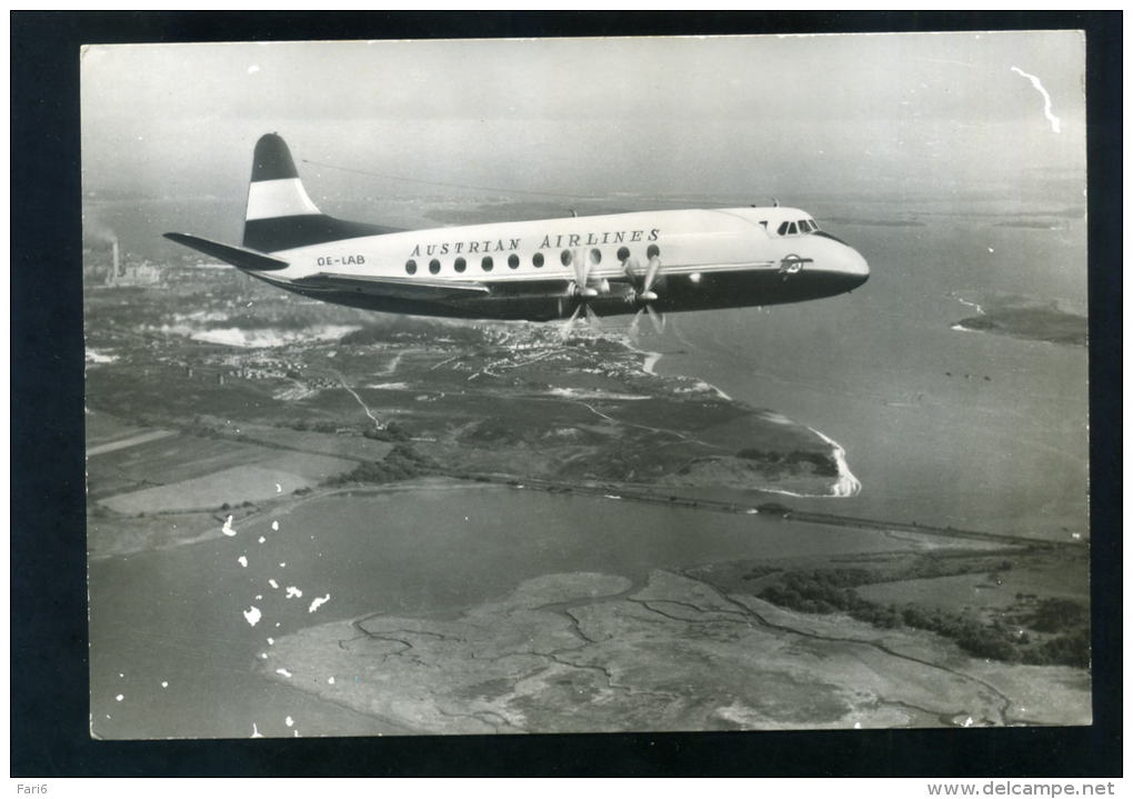 T1209 CARTOLINA ILLUSTRATA AEREO IN VOLO AUSTRIAN AIRLINES  FG. NV. - 1946-....: Moderne