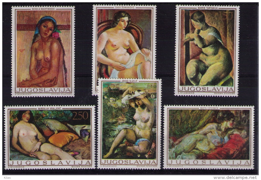 YUGOSLAVIA Paintings, Nudes - Desnudos