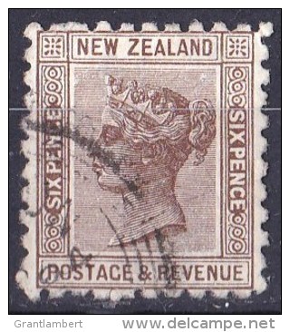 New Zealand 1882 6d Postage &amp; Revenue Used - - Gebruikt