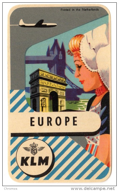 Joli Lot De 2 Etiquettes De KLM, Originales Des Années 60- Ou 70 (?) - Advertisements