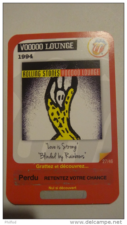 ROLLING STONES - Carte Carrefour 2012 X4 :   N°27, 28, 30 Et 11 Sur 46 - Autres & Non Classés