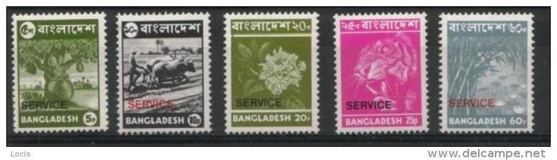 BANGLADESH 1976 MNH**- OVERPRINT "SERVICE", ANIMALS - Bangladesch