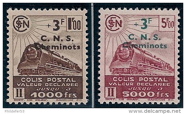 Timbres Pour Colis Postaux 1942 Lot 2 Timbres Neufs Y&T N° 194-195 - Neufs