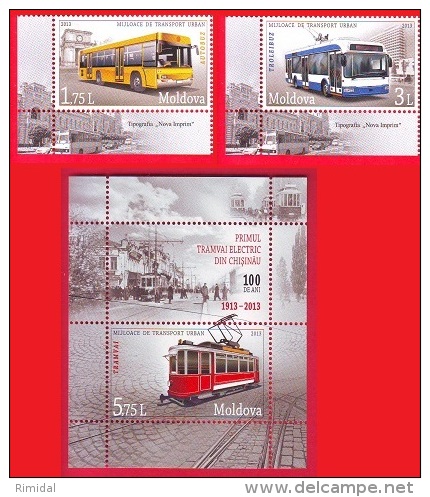 Moldova, Block + 2 V., Public Transport, 2013 - Bus