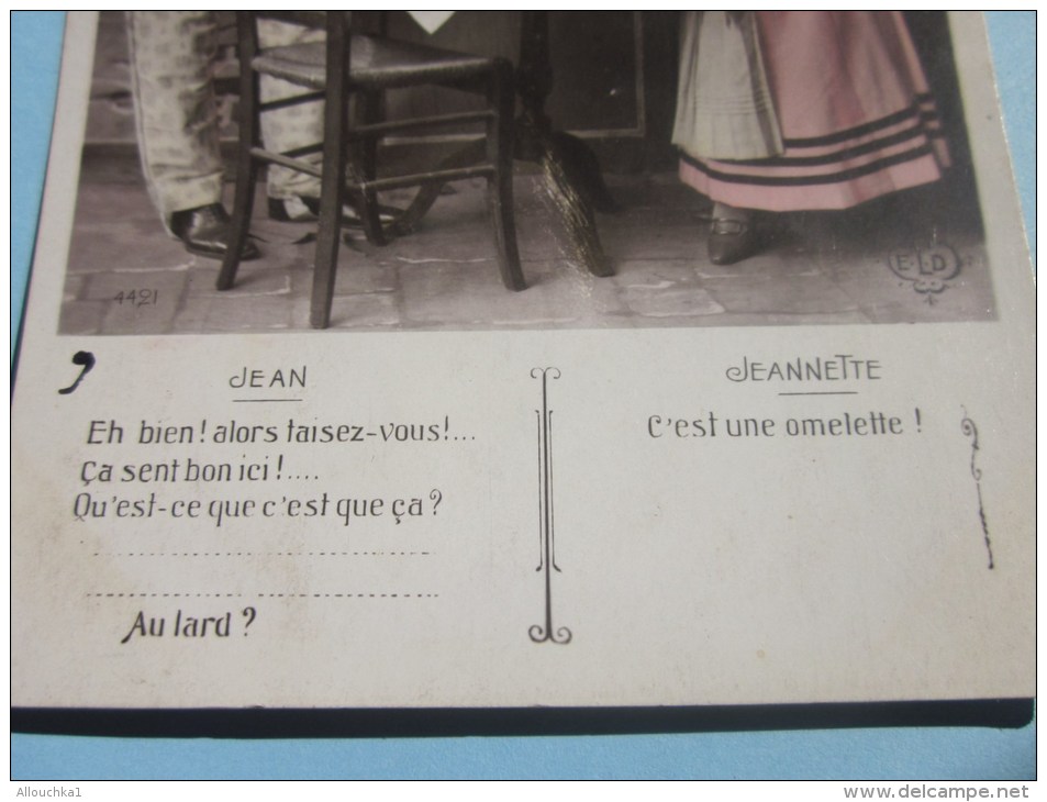 1910CPA:papier Glaçé "Jean Est Bien ! Alors Taisez-vous ! Ça Sent Bon Ici ! Qu´est-ce Que C´est Que ça? — Jeannette C´e - Valentinstag