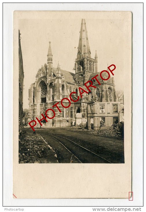 DADIZELE-Eglise-Carte Photo Allemande-Guerre 14-18-1WK-BELGIQUE-BELGIE N-Flandern- - Moorslede