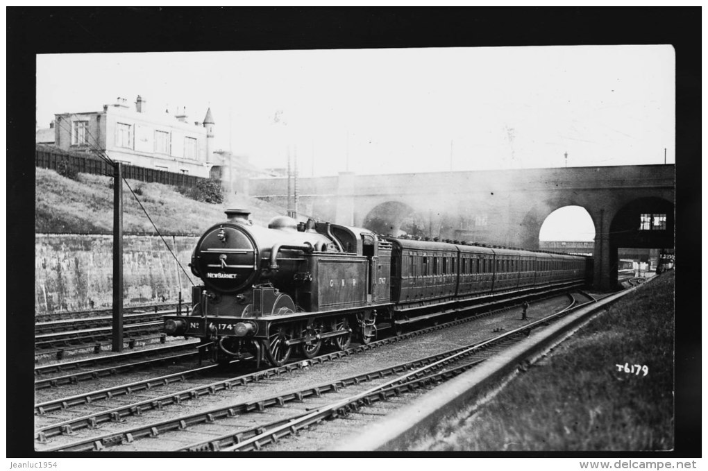 LOCOMOTIVE BRITISH GNR 1747 ORIGINAL REAL PHOTOGRAPHS CO LTD / - Trains