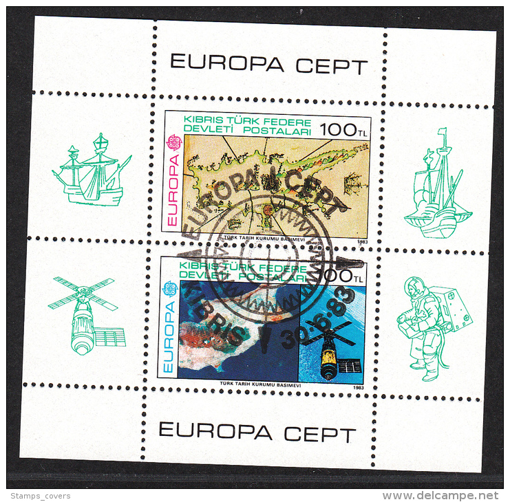 CYPRUS-TURQUEY USED MICHEL BL 4 EUROPA - Used Stamps