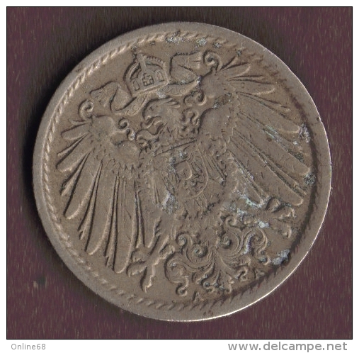 DEUTSCHES REICH 5 PFENNIG 1912 A - 5 Pfennig