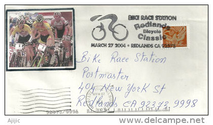 USA. Course Cycliste De Redlands, Californie, Année 2004, Enveloppe Souvenir - Ciclismo