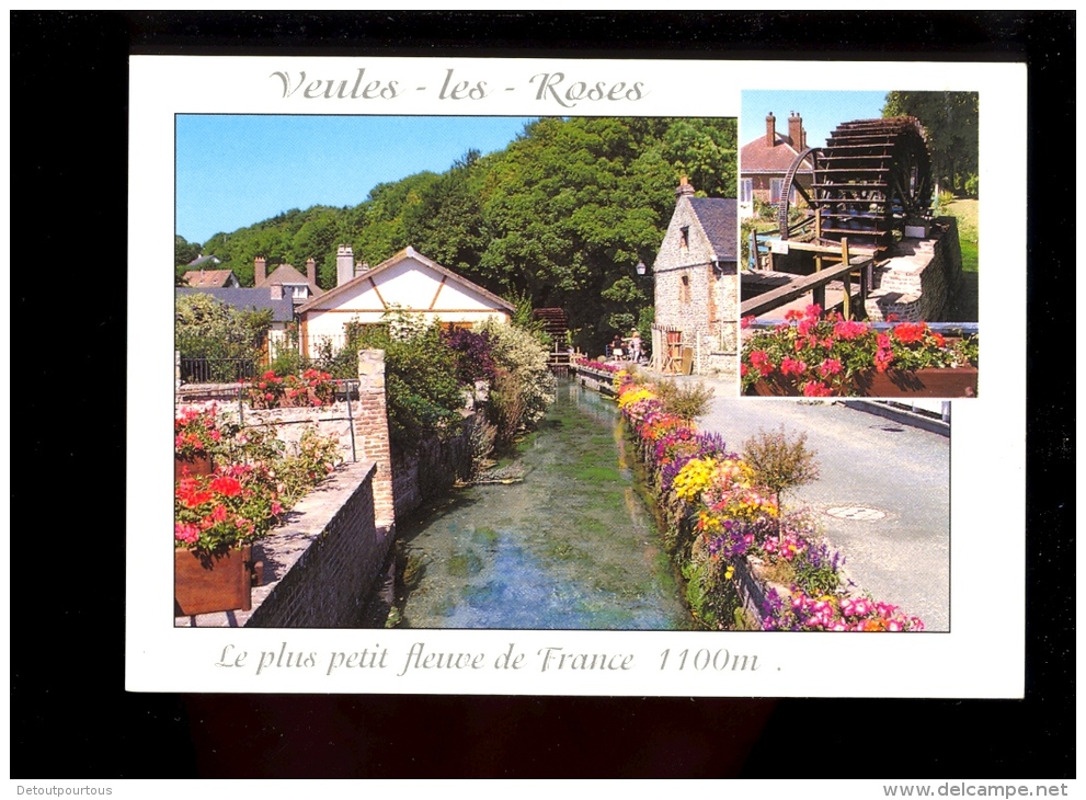 VEULES LES ROSES Seine Maritime 76 : Le Plus Petit Fleuve De France 1100m Et Le Moulin Anquetil ( Water Mill Mühle - Veules Les Roses