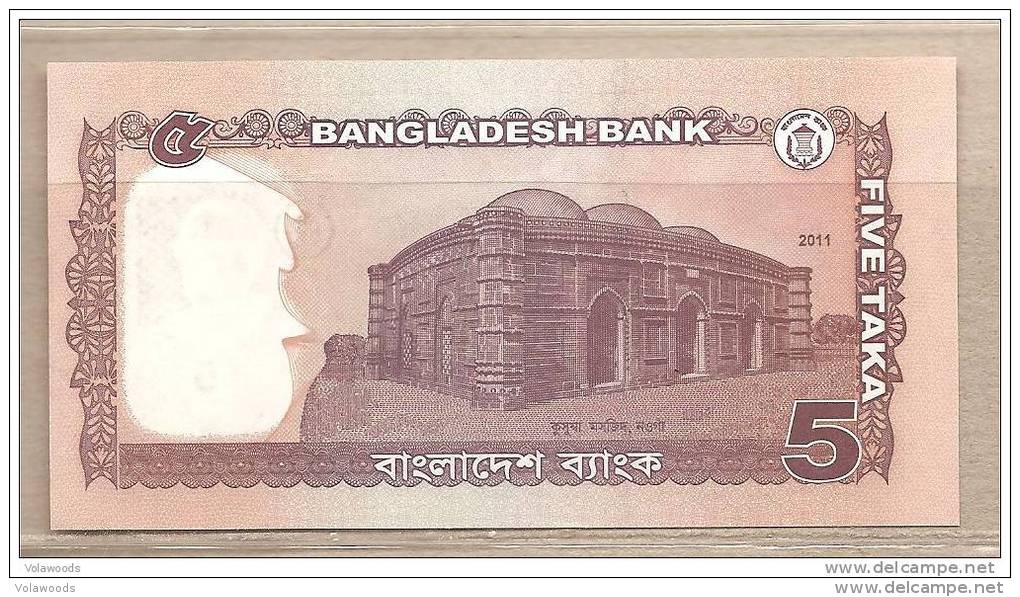 Bangladesh - Banconota Non Circolata Da 5 Taka - 2011 - Bangladesch