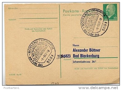 KLOSTERHOF SIEBENBORN Noviand 1967 Auf DDR P77A Antwort-Postkarte ZUDRUCK #3 - Klöster