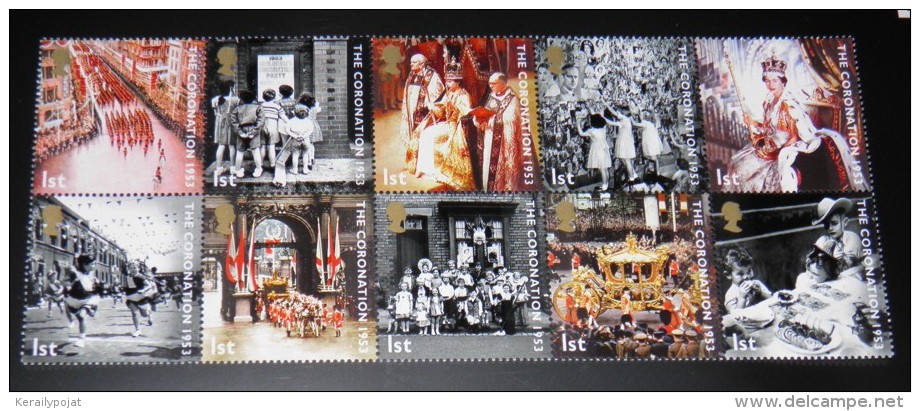 Great Britain - 2003 Coronation Block Of Ten MNH__(THB-3874) - Unused Stamps