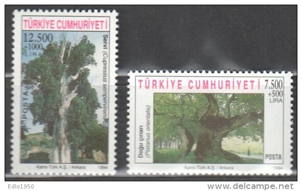 Turkey 1994 Art Painting Michel 3036-3037 MNH (**) - Unused Stamps