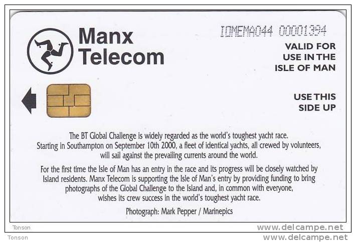 Isle Of Man, MAN 165, BT Global Chalenge, Sailigboat, 2 Scans . - Isla De Man