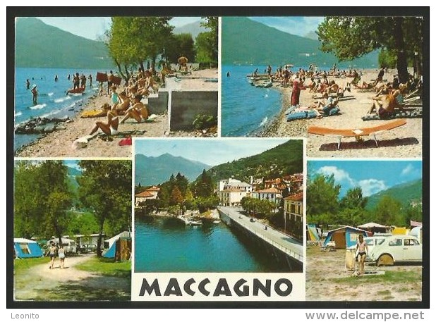 MACCAGNO Camping LIDO Lago Maggiore Lombardia Varese 1968 - Varese